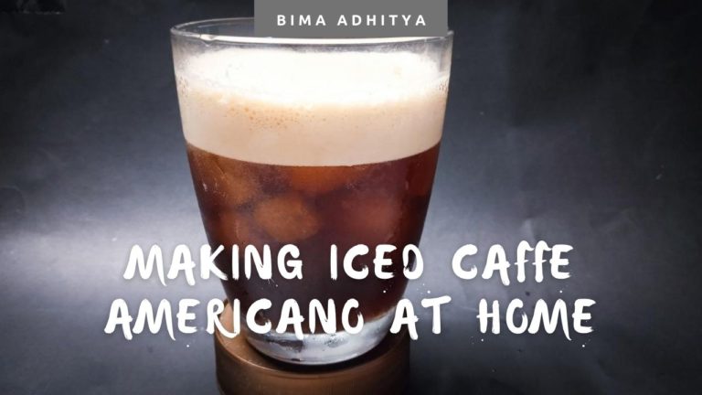 Making Iced Caffe Americano at Home